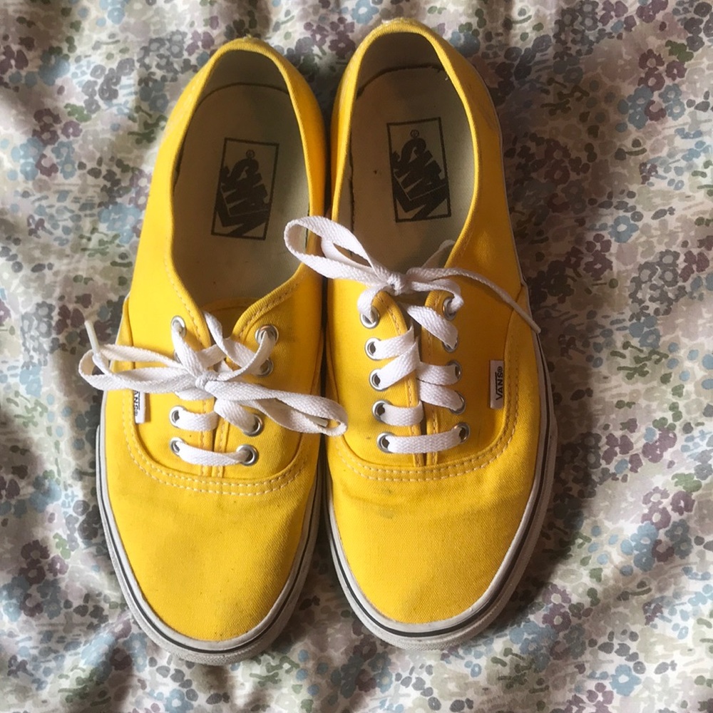 Yellow Vans (Size 9 Women’s, Size 7.5 Men’s)
